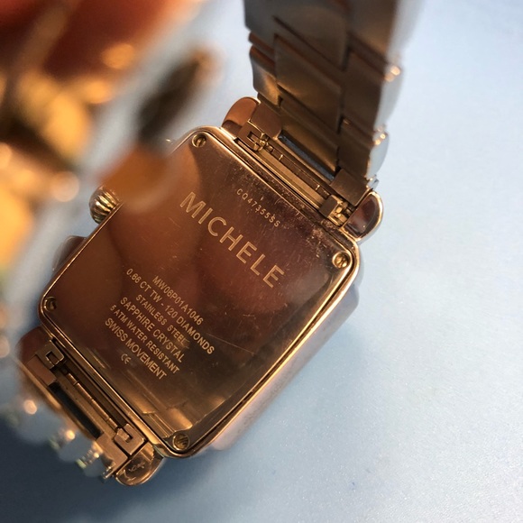 Michelle diamond sapphire 18mm NWT watch. Michele | Accessories | Michelle Womens Michele Watch  main image 4